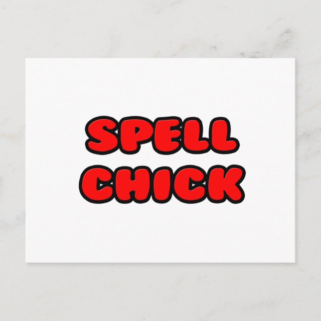 Postal Spell Chick Red (Anverso)