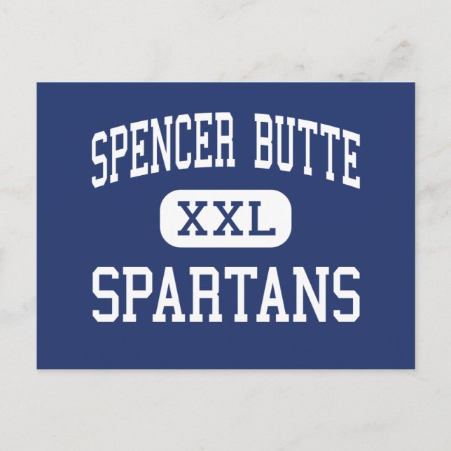 Postal Spencer Butte Spartans Medio Eugene Oregon (Anverso)