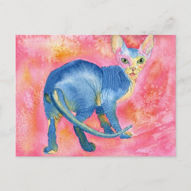 Postal Sphynx Cat 7 (Anverso)