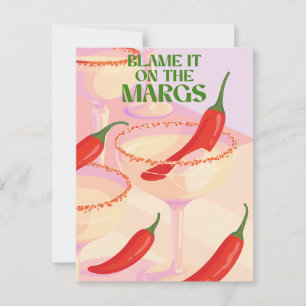Postal Spicy Margarita Cocktail Humor