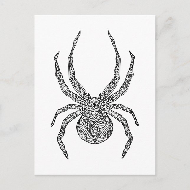 Postal Spider Doodle (Anverso)