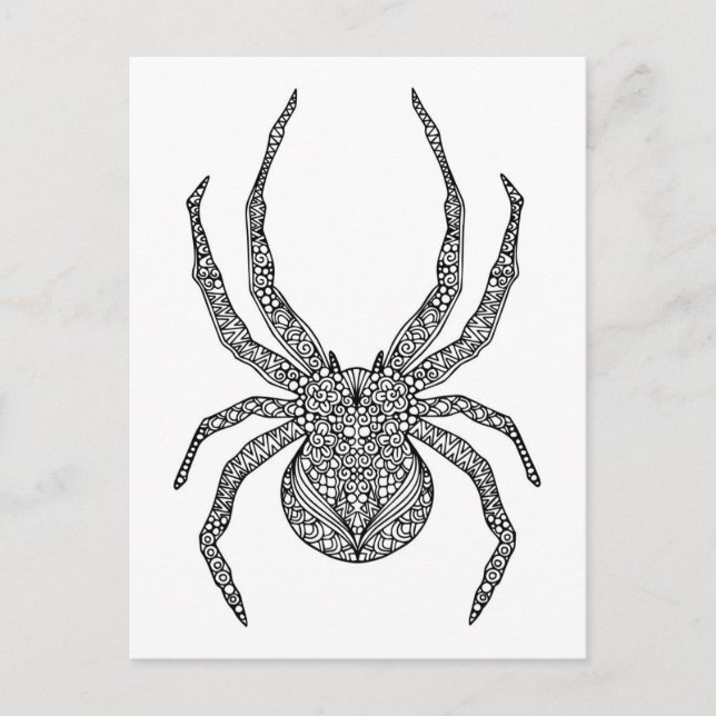 Postal Spider Doodle (Anverso)