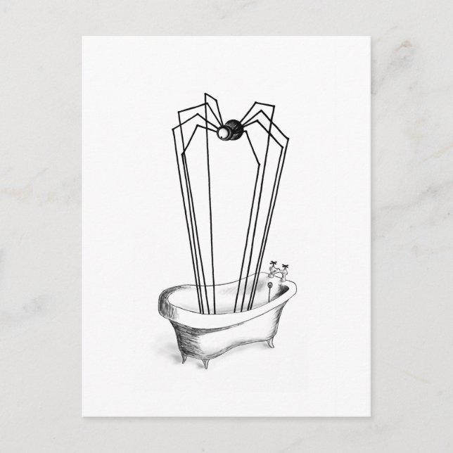 Postal Spider in the Bath (Anverso)
