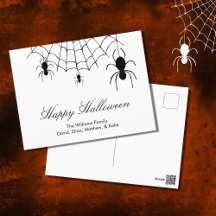 Spider Web Black White Halloween