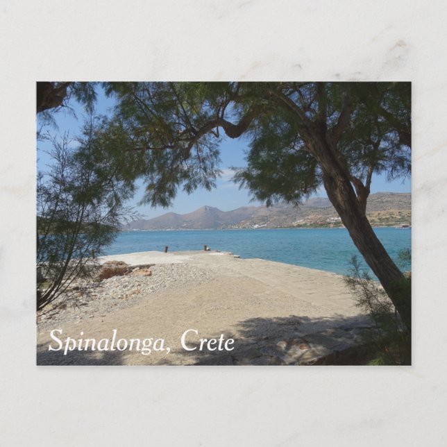 Postal Spinalonga, Creta (Anverso)