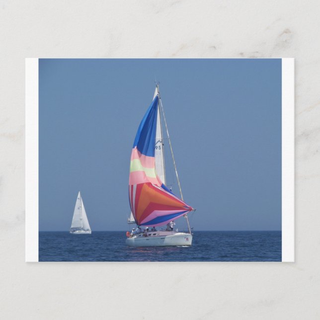Postal Spinnaker multicolor (Anverso)