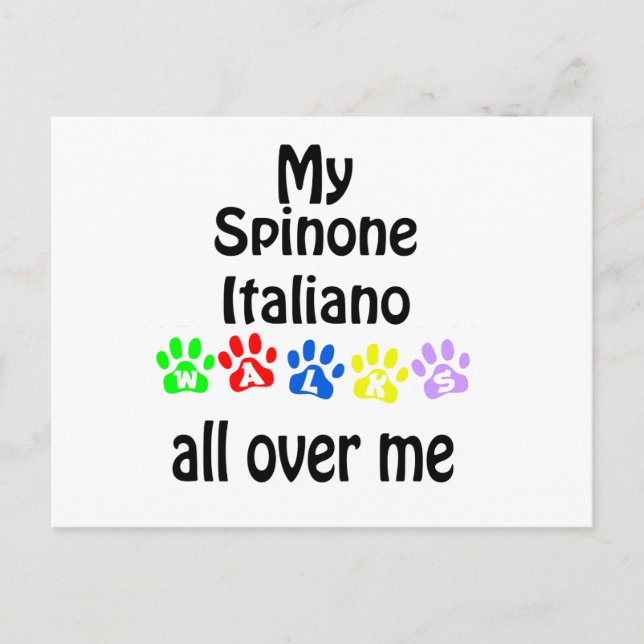 Postal Spinone Italiano Walks Design (Anverso)