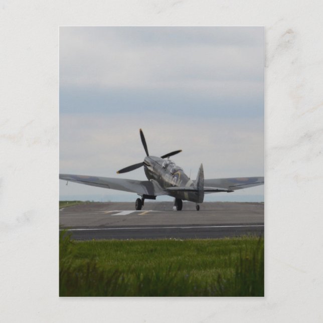 Postal Spitfire Listo Para Despegue (Anverso)