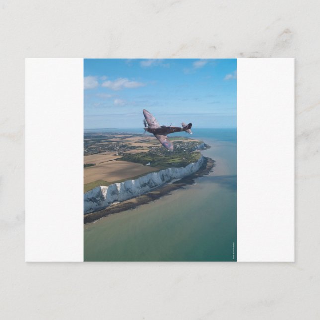 Postal Spitfire sobre Inglaterra (Anverso)