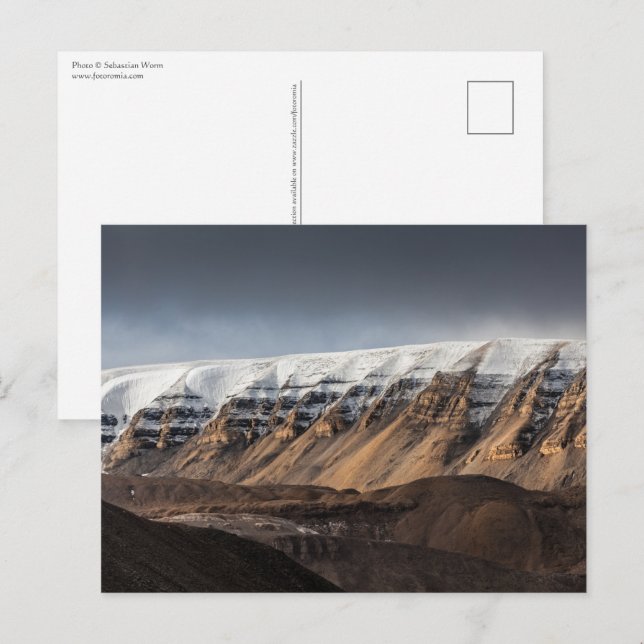 Postal Spitsbergen Svalbard Landscape Photo (Anverso / Reverso)