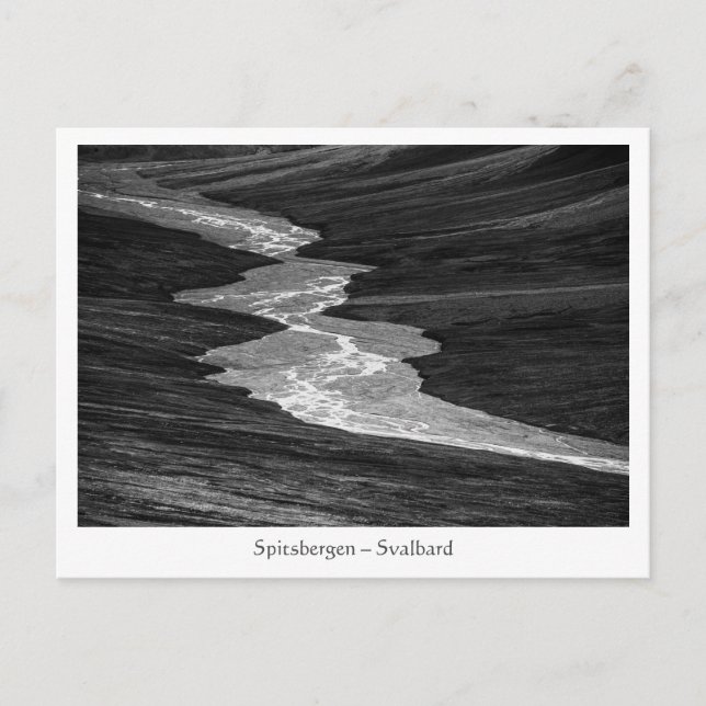 Postal Spitsbergen Svalbard Landscape Photo (Anverso)
