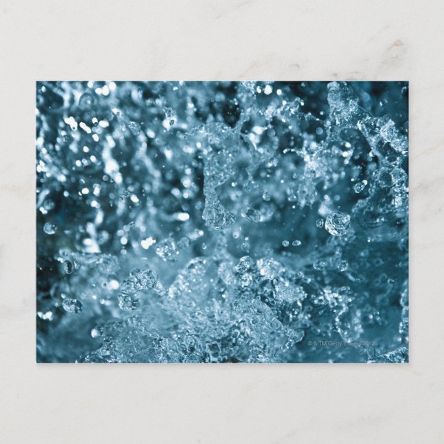 Postal Splash de cascada (Anverso)