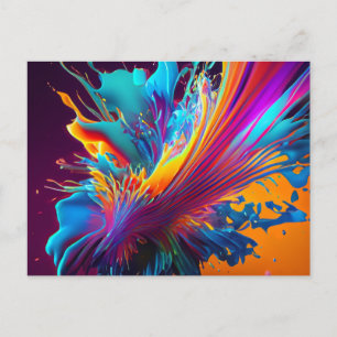 Postal Splash de color