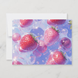 Postal Splash de uva de fresa