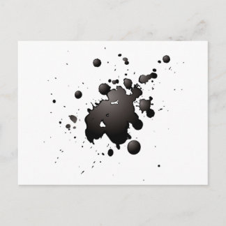Postal splat de la tinta 3d