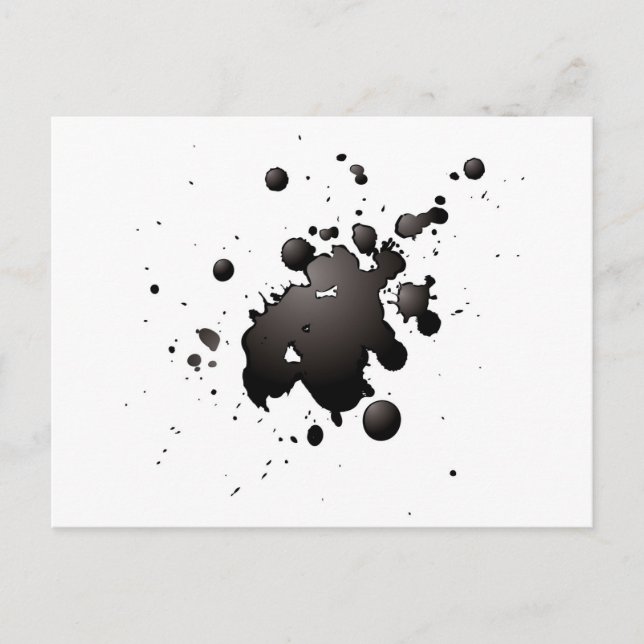 Postal splat de la tinta 3d (Anverso)