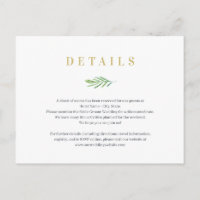 Splendid Union Boda Details Enclosure Card
