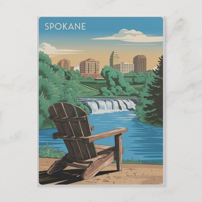 Postal Spokane Vintage (Anverso)