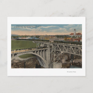 Postal Spokane, WA - realización ferroviaria pacífica de
