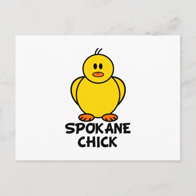 Postal Spokane Washington Chick (Anverso)