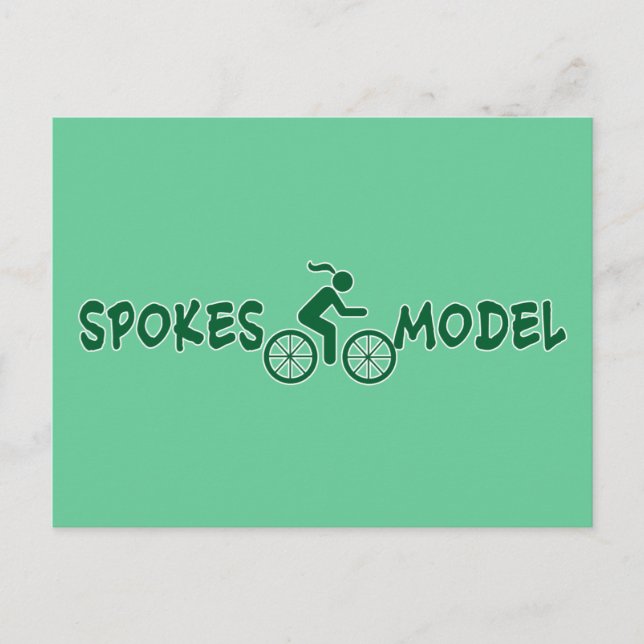 Postal SPOKESMODEL Punny Ladies Ciclismo (Anverso)