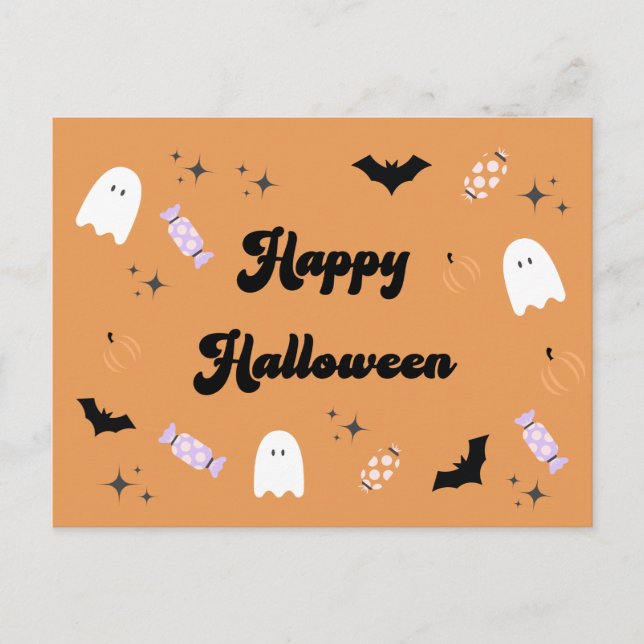 Postal Spooky Cute Happy Halloween (Anverso)