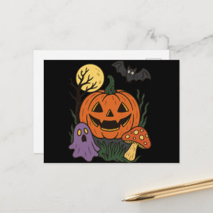 Postal Spooky Halloween Pegatina