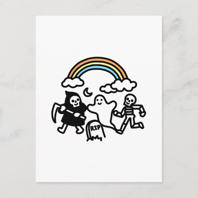 Postal Spooky Pals (Anverso)