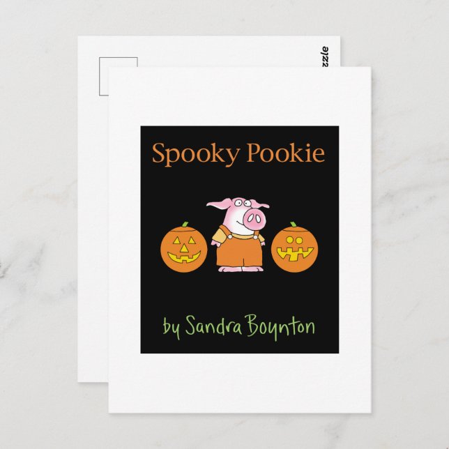 Postal SPOOKY POOKIE por Sandra Boynton Postcard (Anverso / Reverso)