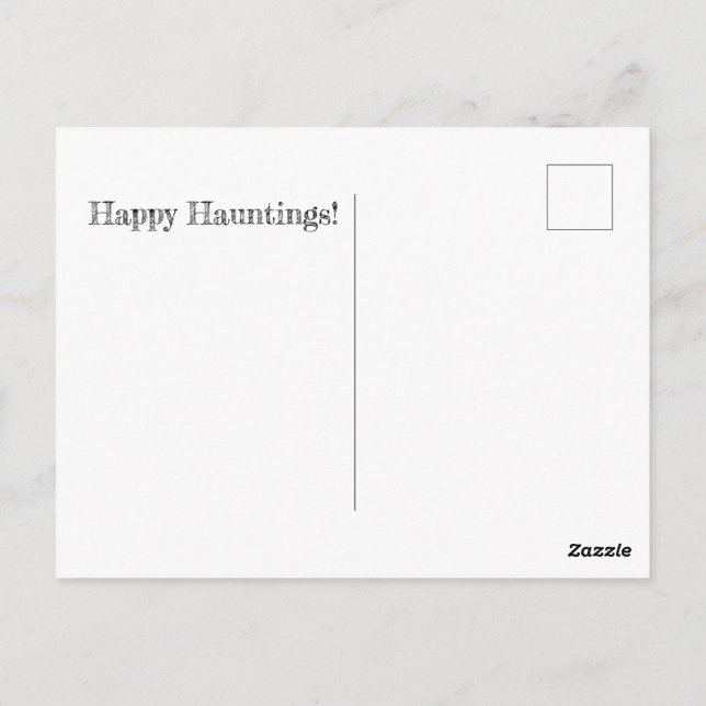 Postal Spooky Season 2022 Happy Hauntings Postcard (Reverso)