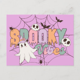 Postal Spooky Vibes Retro Pastel