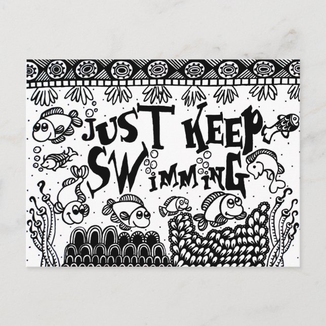 Postal Spoonie-Just Keep Swimming Chronness (Anverso)