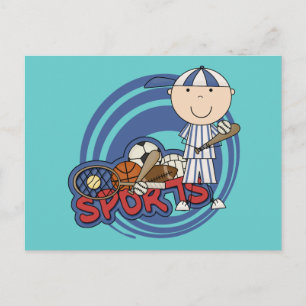 Postal Sports Boy - Camisetas y regalos de béisbol