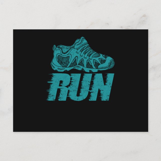 Postal Sports Shoe Run Funny Running Sprint Jogging (Anverso)