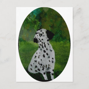 Postal Spotty Dog Art Dalmatian