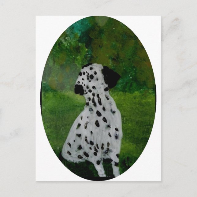 Postal Spotty Dog Art Dalmatian (Anverso)