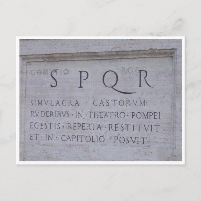 POSTAL SPQR (Anverso)
