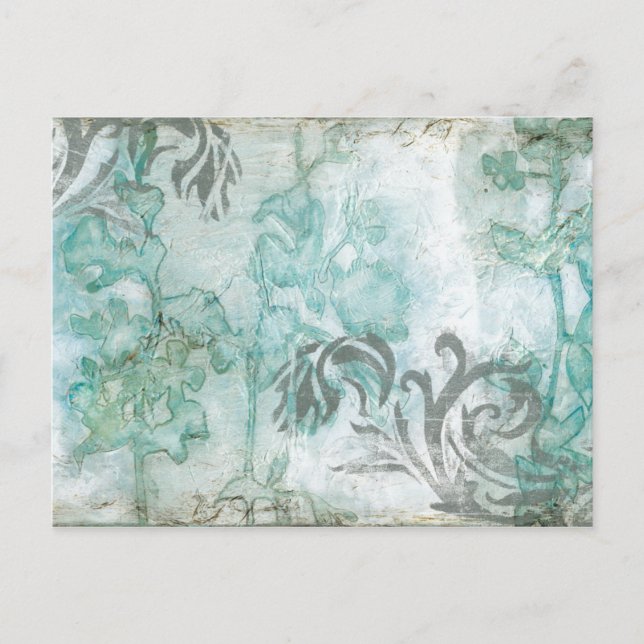 Postal Spray de flores no embellecido III (Anverso)