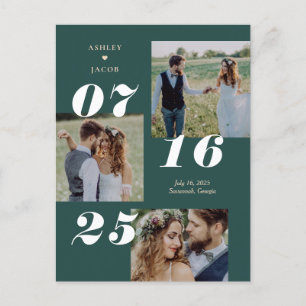 Postal Spread Joy EDITABLE COLOR Guardar la fecha