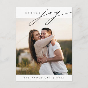 Postal Spread Joy, Merriest Navidad Family Photo Modern