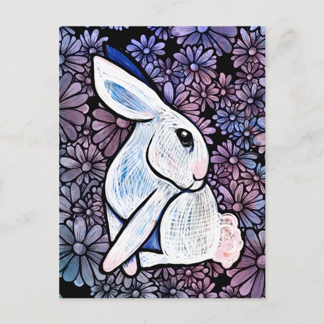 Postal Spring Bunny Rabbit Easter Ostara                  (Anverso)