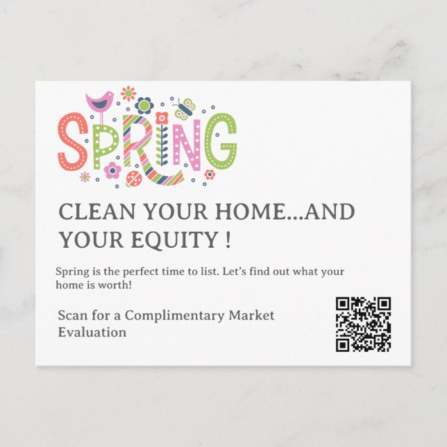 Postal Spring Clean & Sell Real Estate Real Estate (Anverso)