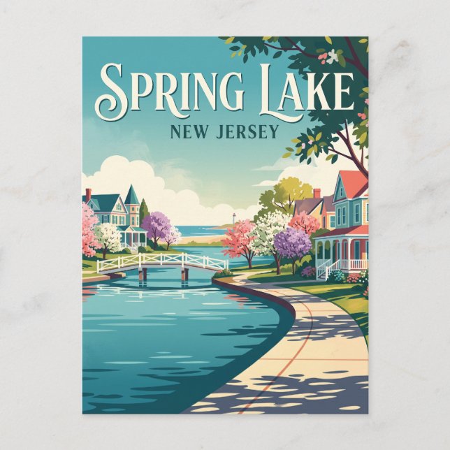 Postal Spring Lake, Nueva Jersey (Anverso)