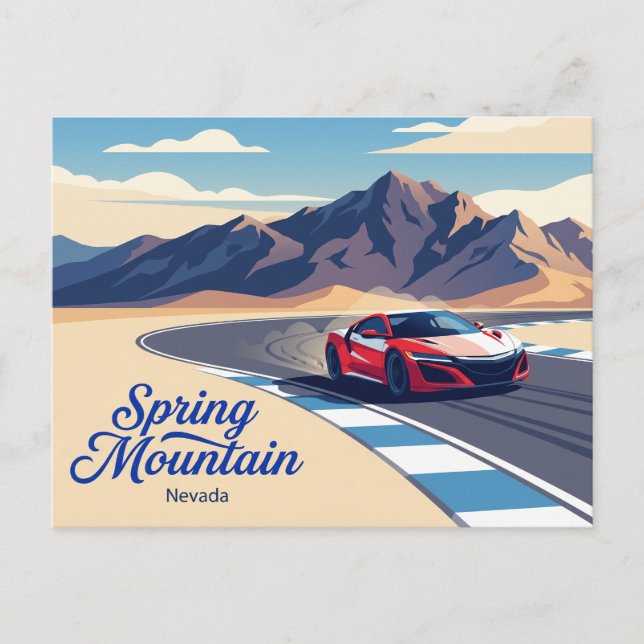 Postal Spring Mountain Motor Resort EE. UU. (Anverso)