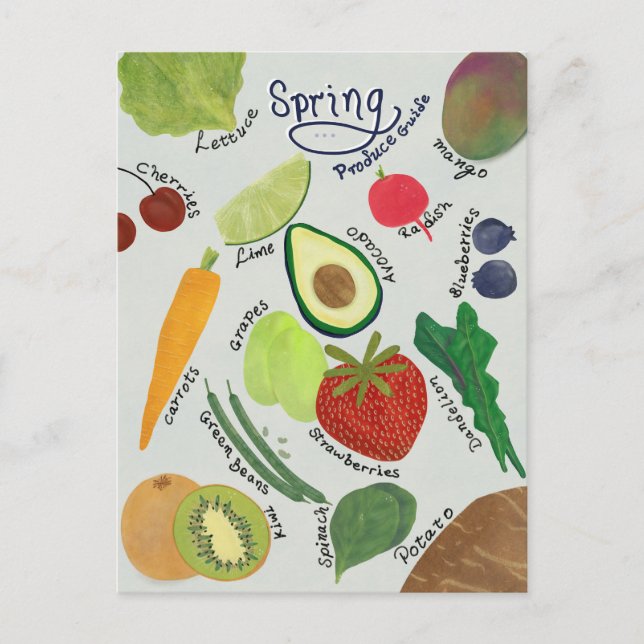 Postal Spring Produce Guide  (Anverso)