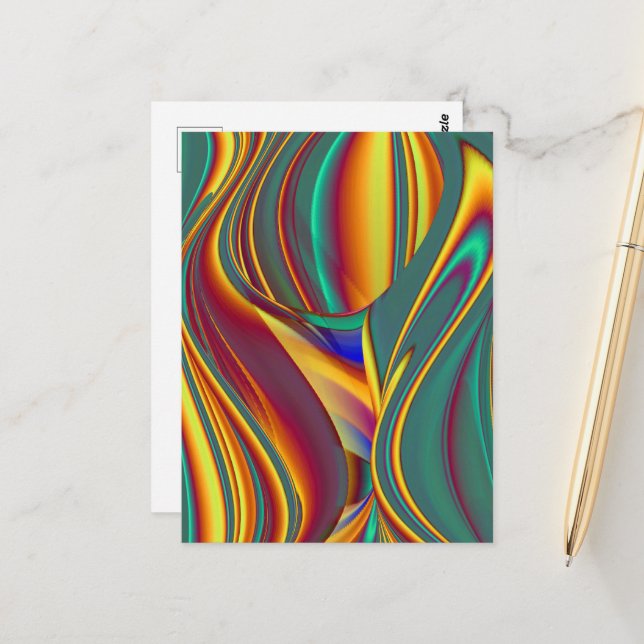 Postal Spring Summer Autumn Flowers Magic (Anverso/Reverso In Situ)