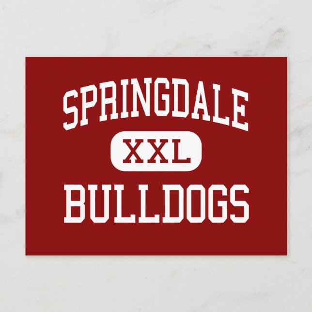 Postal Springdale - Bulldoges - High - Springdale Arkansa (Anverso)