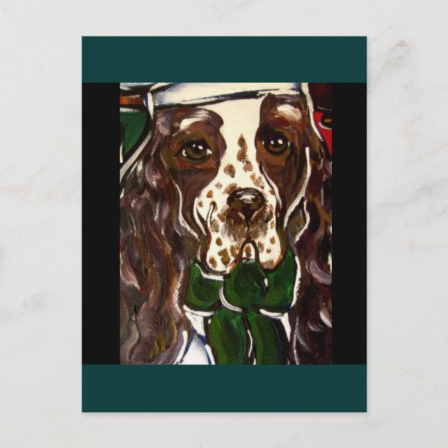 Postal Springer Spaniel Inglés (Anverso)