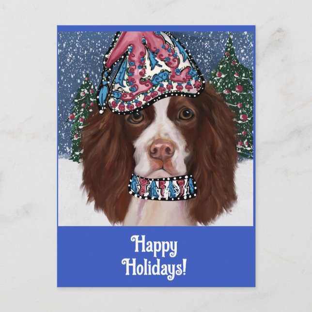 POSTAL SPRINGER SPANIEL INGLÉS        (Anverso)