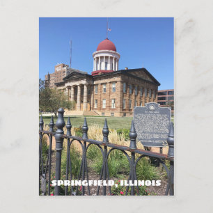 Postal Springfield, el antiguo Capitolio Estatal de Illin